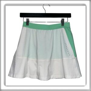 Redvanly Decatur Pull On Skort White Green Golf Tennis Pickleball Size Small